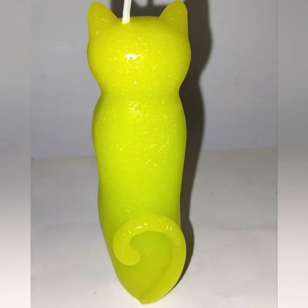 Hand crafted limited edition tall catcandle from our Cat Lady candle collection